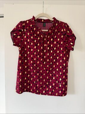 Women’s Ruffle Tie Neck Blouse